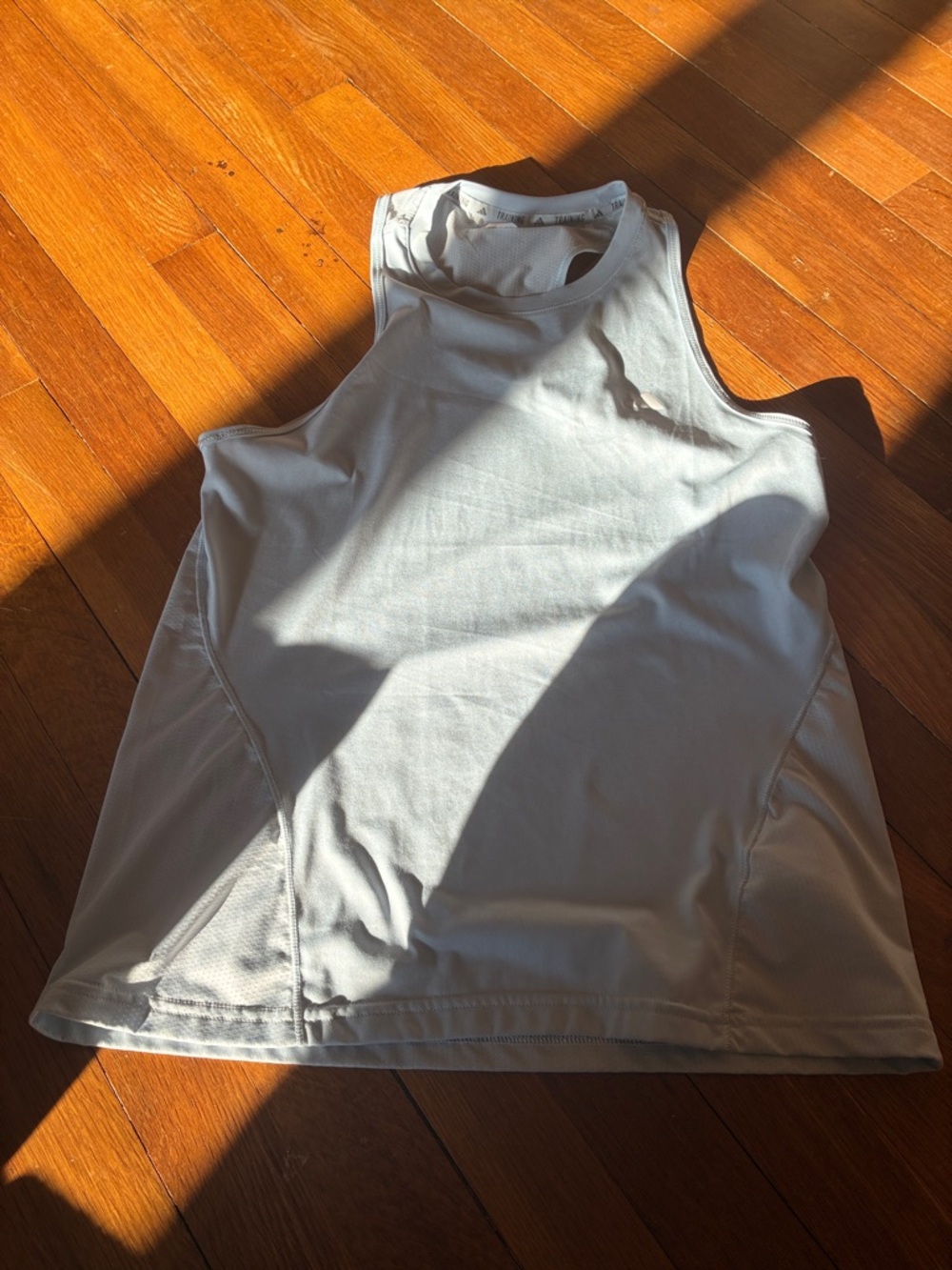 Adidas Light Blue Training Racerback Tank - Picture 3 of 6